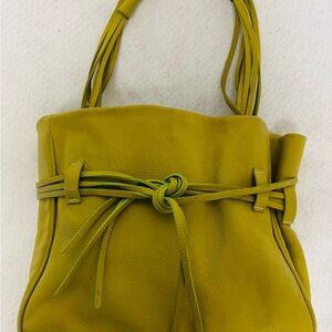 Danielle Ortiz Genuine Leather Tote / Shoulder Bag – Chartreuse Green - see pics